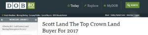 Scott Land & Lease is Top Crown Land Broker in 2017